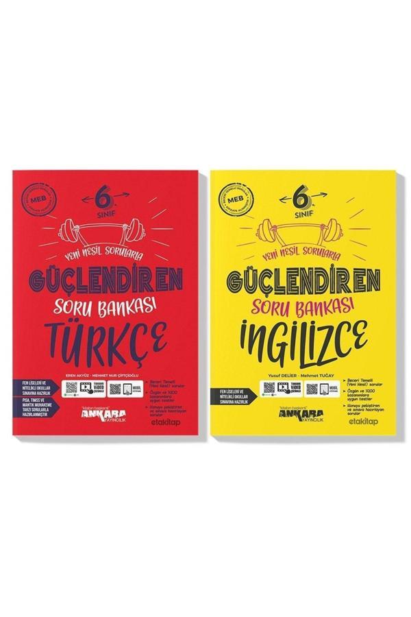 Ankara Yayınları Ankara 6. Sınıf Türkçe Ingilizce Güçlendiren Soru Bankası Seti (2 Kitap) - Ankara Yayıncılık - Image 1