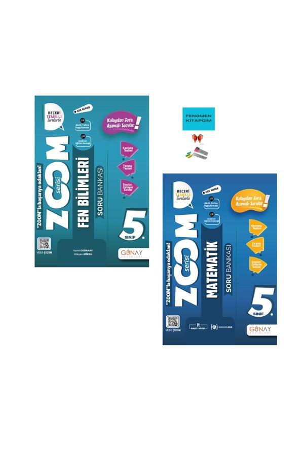 Günay Yayınları 5.Sınıf Zoom Serisi Fen Bilimleri + Matematik Soru Bankası - Günay Yayınları - Image 1