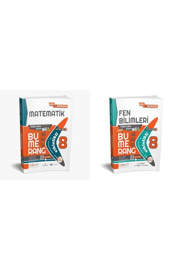 Günay Yayınları Yeni 8. Sınıf Matematik Ve Fen Bilimleri Bumerang Etkinlikli Kitap Konu Anlatımlı - Günay Yayınları - Image 1