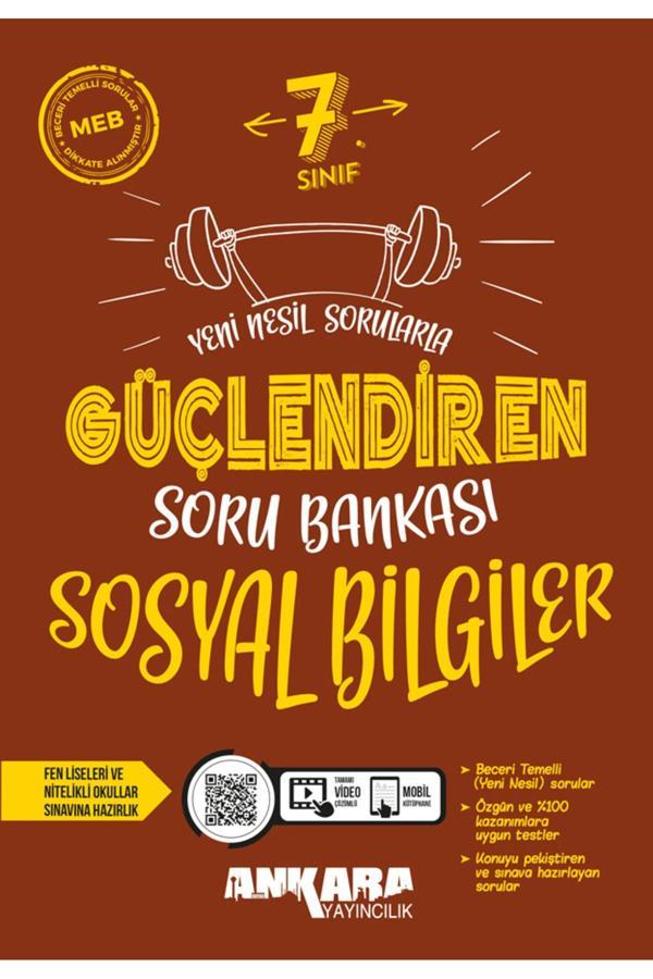Ankara Yayıncılık 7. Sınıf Sosyal Bilgiler Güçlendiren Soru Bankası 2024-2025 Güncel Baskı - Ankara Yayıncılık - Image 1