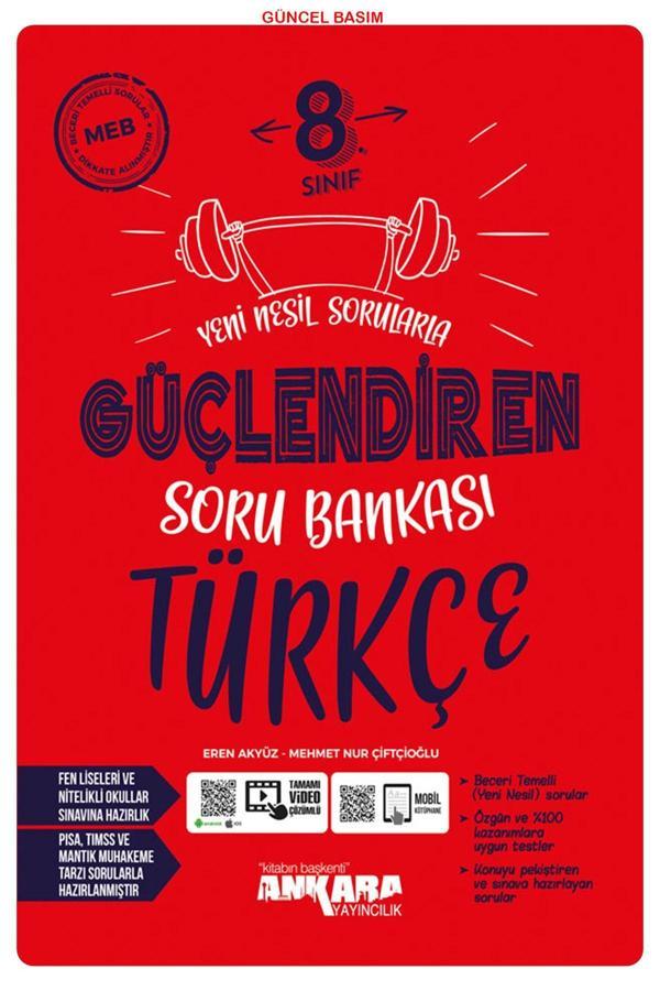 Ankara Yayıncılık 8.Sınıf Türkçe Yeni Nesil Sorularla Güçlendiren Soru Bankası Yeni Müfredat - Ankara Yayıncılık - Image 1