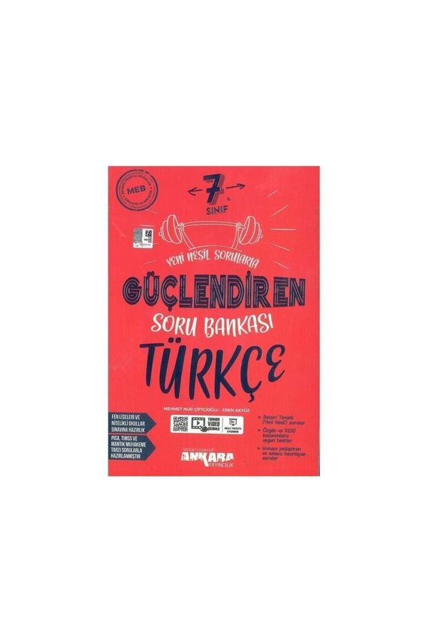 Ankara Yayıncılık 7. Sınıf Türkçe Güçlendiren Soru Bankası Yeni 20242025 Güncel Baskı - Ankara Yayıncılık - Image 1