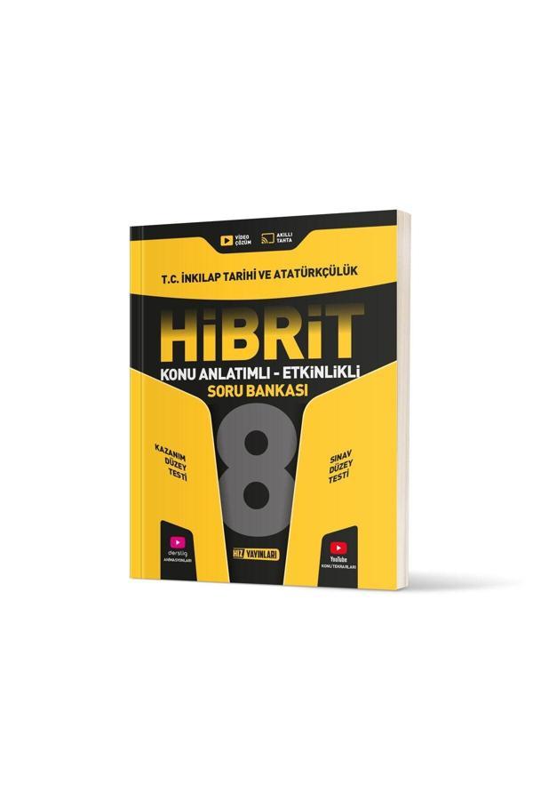 Hız Yayınları 2024 - 2025 Müfredat 8.Sınıf İnkilap Tarihi Ve Atatürkçülük Hibrit Konu Anlatımlı Soru Bankası - Hız Yayınları - Image 1