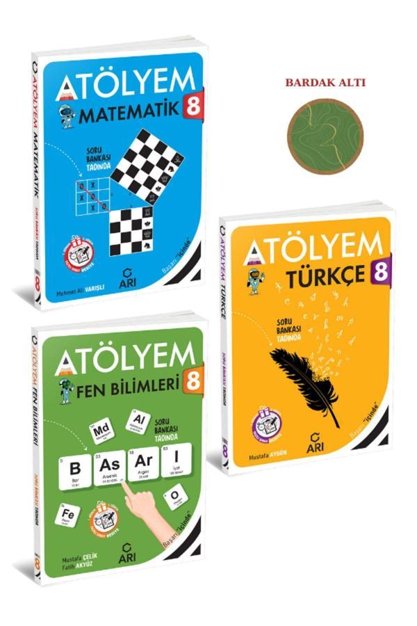 Arı Yayıncılık Lgs 8. Sınıf Matematik - Fen Bilimleri - Türkçe Atölyem Soru Bankası (2024 Baskı) - Arı - Image 1
