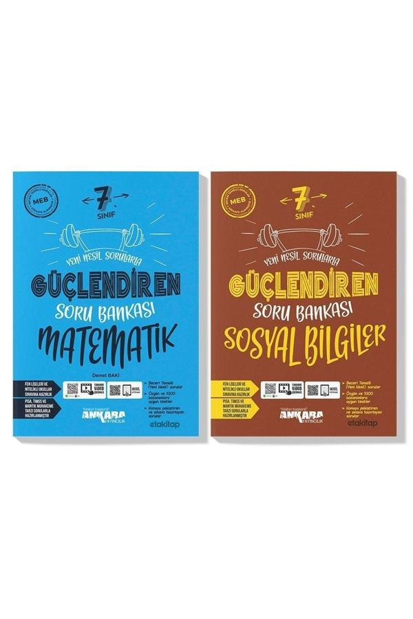 Ankara Yayıncılık Ankara 7. Sınıf Matematik Sosyal Güçlendiren Soru Bankası Seti 2023 (2 Kitap) - Ankara Yayıncılık - Image 1