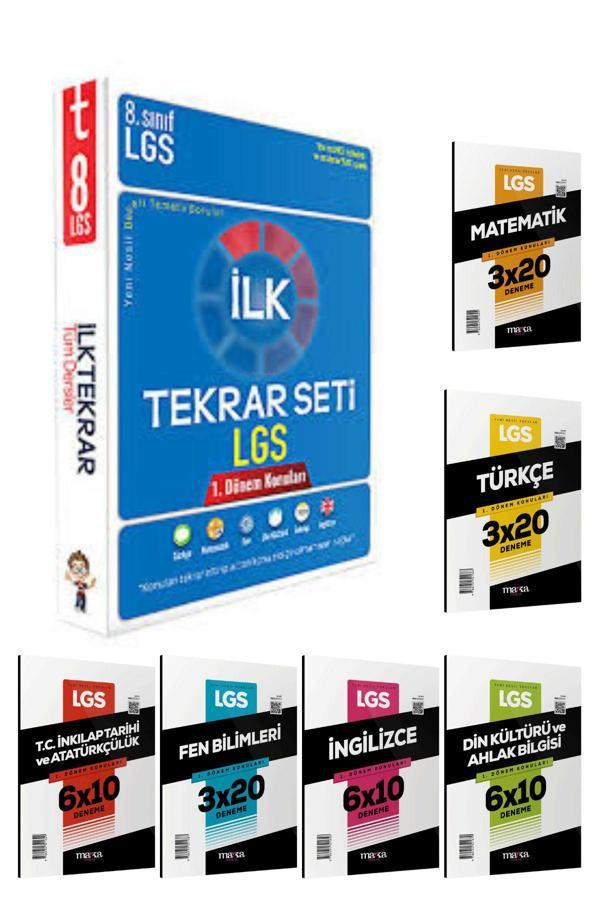 Tonguç Yayınları Lgs İlk Tekrar Seti 8. Sınıf 1. Dönem Konuları 6 Adet Deneme Hediye  - Tonguç Yayınları - Image 1