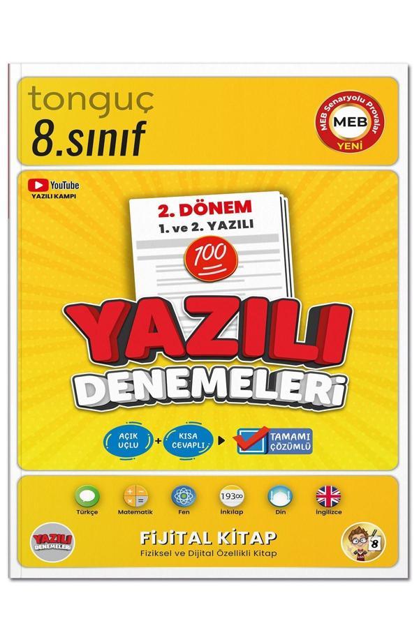 Tonguç Yayınları 8. Sınıf Yazılı Denemeleri 2. Dönem 1 Ve 2. Yazılı - Tonguç Yayınları - Image 1