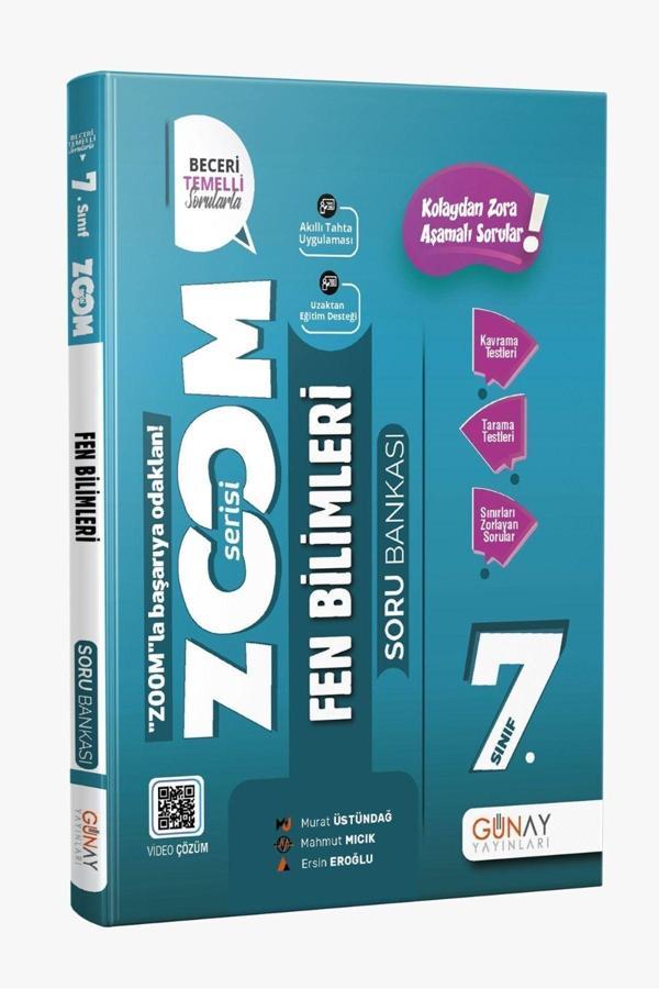 Günay Yayınları 7. Sınıf Zoom Serisi Fen Bilimleri Soru Bankası 2024-2025 (Yeni Müfredata Uyumlu) - Günay Yayınları - Image 1