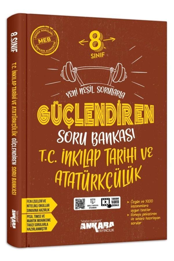 Ankara Yayıncılık 8. Sınıf Güçlendiren T.C. Inkılap Tarihi Ve Atatürkçülük Soru Bankası Ankara Yayınları - Ankara Yayıncılık - Image 1
