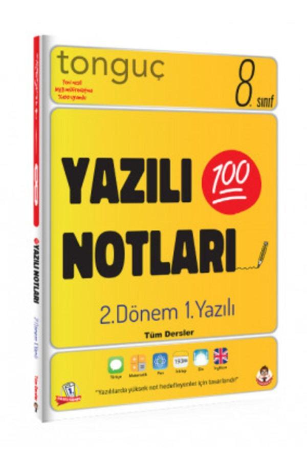 Tonguç Yayınları 8. Sınıf Tüm Dersler 2. Dönem 1. Yazılı Notları - Tonguç Yayınları - Image 1