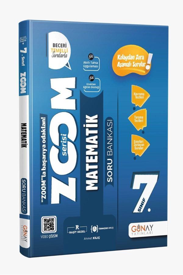 Günay Yayınları 2024 - 2025 Müfredat 7.Sınıf Yeni Nesil Zoom Serısı Matematık Soru Bankası - Günay Yayınları - Image 1