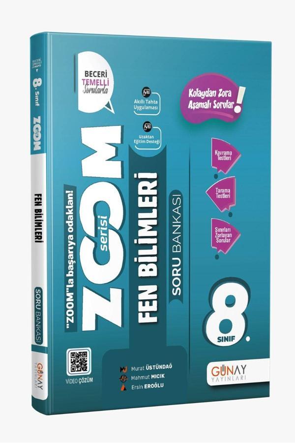 Günay Yayınları 2024 - 2025 Müfredat 8.Sınıf Yeni Nesil Zoom Serısı Fen Bilimleri Soru Bankası - Günay Yayınları - Image 1