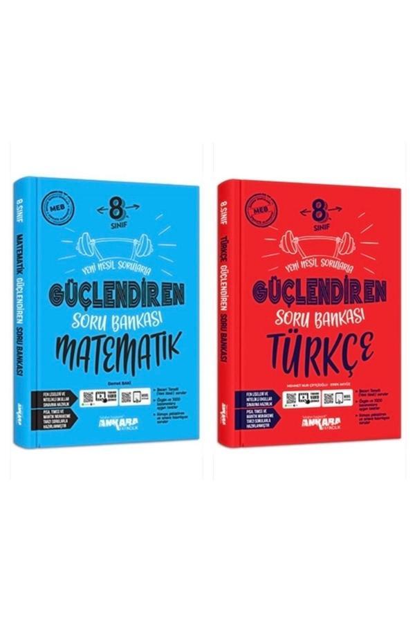 Ankara Yayıncılık 8. Sınıf Matematik Güçlendiren Soru Bankası & 8. Sınıf Türkçe Güçlendiren Soru Bankası - Ankara Yayıncılık - Image 1