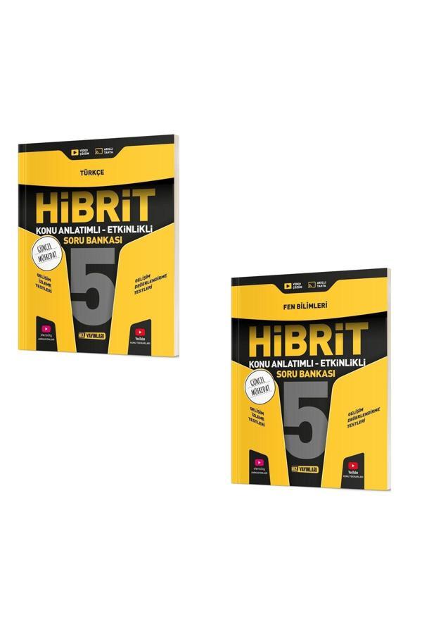 Hız Yayınları 5. Sınıf Hibrit Türkçe+Fen Bilimleri Konu Anlatımlı Etkinlikli Soru Bankası Seti (2 Kitap) - Hız Yayınları - Image 1