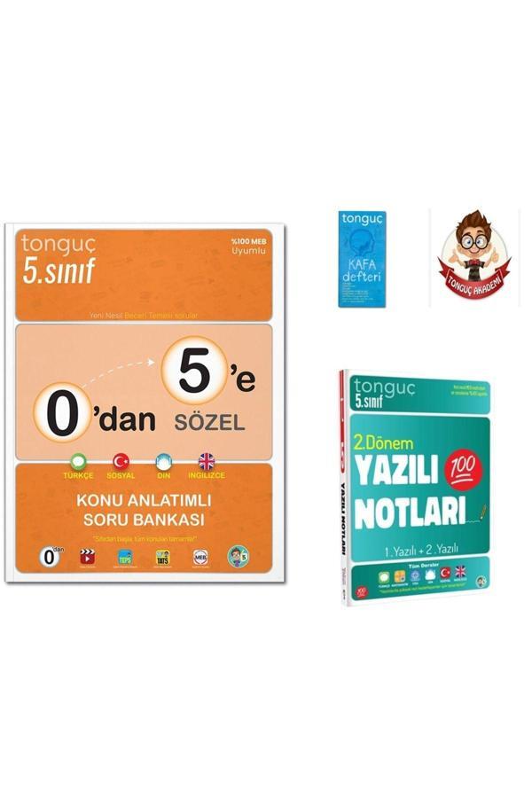 Tonguç Yayınları 0'Dan 5'E Sözel Konu Anlatımlı-5. Sınıf Yazılı Notları 2. Dönem 1 Ve 2. Yazılı - Tonguç Yayınları - Image 1