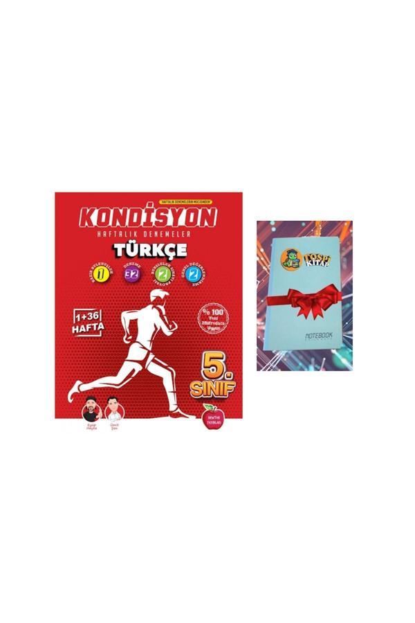 Newton Yayınları 5.Sınıf Kondisyon Haftalık Kazanım Denemeleri 37 Hafta Türkçe (Not Defteri Hediyeli) - Newton Yayınları - Image 1