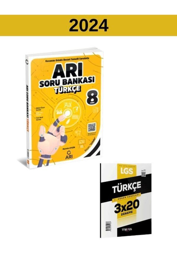 Arı Yayıncılık 2024 8.Sınıf Türkçe Soru Bankası- Lgs 3*20 1.Dönem Konuları Türkçe Deneme - Arı Yayıncılık - Image 1