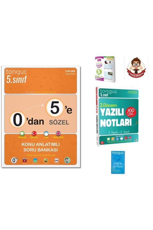 Tonguç Yayınları 0'Dan 5'E Sözel Konu Anlatımlı Soru Bankası-5. Sınıf Yazılı Notları 2. Dönem 1 Ve 2. Yazılı - Tonguç Yayınları - Image 1