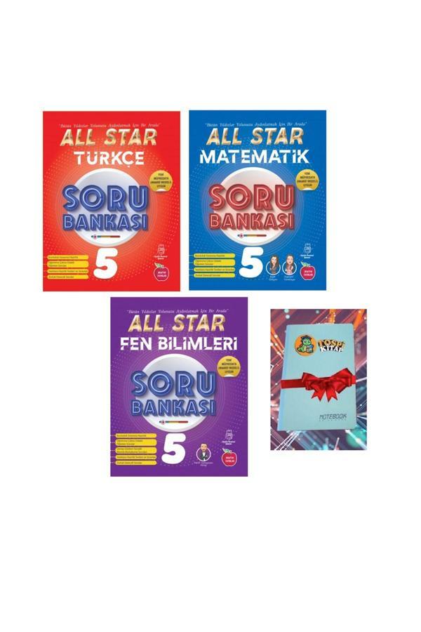 Newton Yayınları 5.Sınıf All Star Soru Bankası -- Fen Biilimleri + Matematik + Türkçe (Not Defteri Hediyeli) - Newton Yayınları - Image 1
