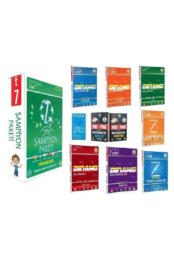 Tonguç Yayınları 7. Sınıf Şampiyon Paketi Ile Pat-Pro Matematik Seti Ve Kafa Defteri Hediye (Toplam 9 Kitap) - Tonguç Yayınları - Image 1