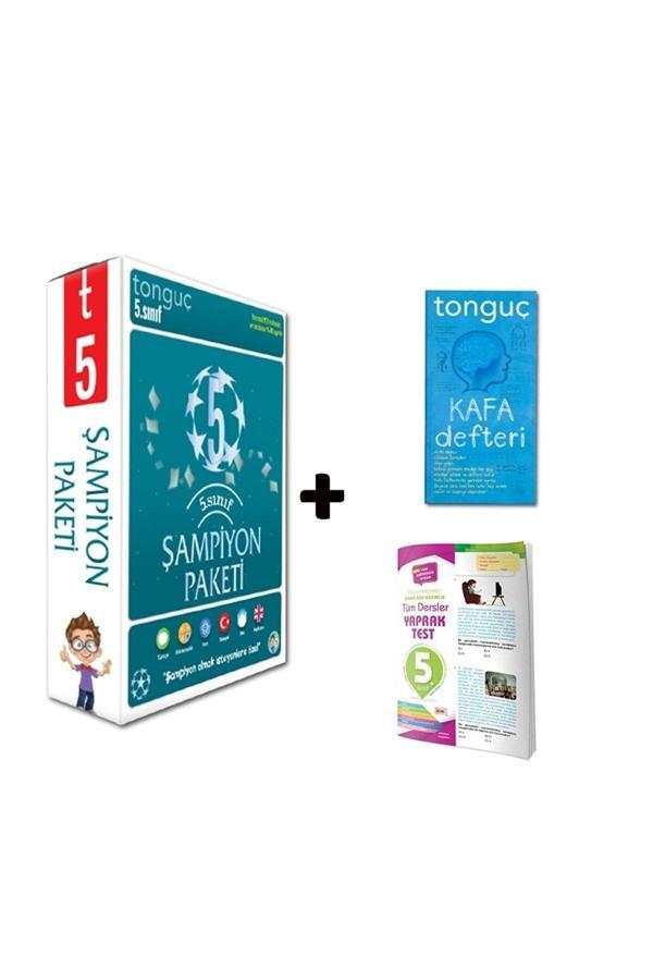 Tonguç Yayınları 5. Sınıf Şampiyon Paketi Seti (6 Kitap) + ( Tüm Dersler Yaprak Test Ve Kafa Defteri Hediyeli) - Tonguç Yayınları - Image 1