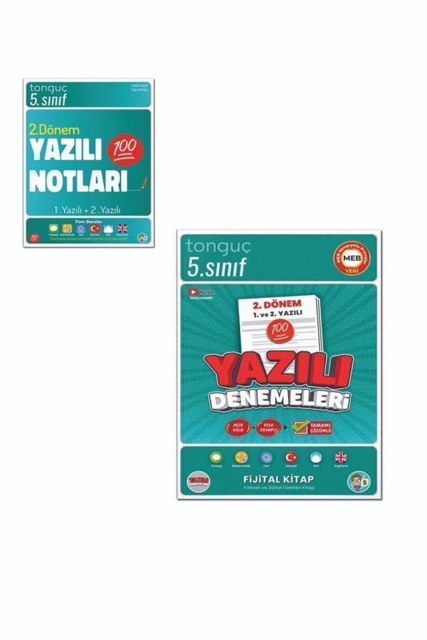 Tonguç Yayınları 5. Sınıf Yazılı Denemeleri Ve Yazılı Notları 2. Dönem 1 Ve 2. Yazılı 2 Kitap Set - Tonguç Yayınları - Image 1