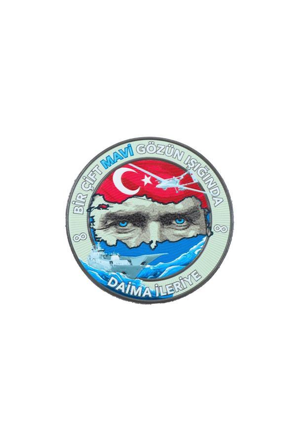 Kordak Atatürk Bir Çift Mavi Göz Peç - Patch 9 Cm - Image 1