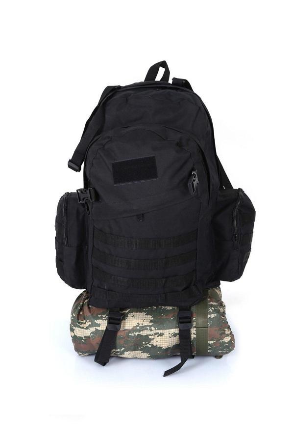 Asker Kolisi Siyah Outdoor Taktik Askeri Dağcı Çanta 75 L - Image 1