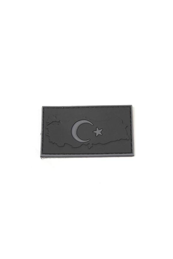 Kordak Türk Bayrağı Haritalı Siyah Taktik Peç - Image 1