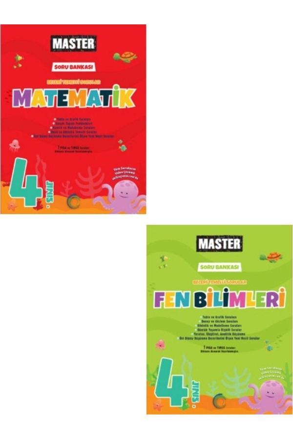 Okyanus Yayıncılık Okyanus 4. Sınıf Master Matematik Ve Fen Bilgisi Soru Bankası Seti - Okyanus Yayıncılık - Image 1