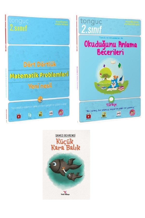 Tonguç Yayınları 2. Sınıf Dört Dörtlük Yeni Nesil Matematik Problemleri Ve Türkçe Okuduğunu Anlama Becerileri Seti - Tonguç Yayınları - Image 1
