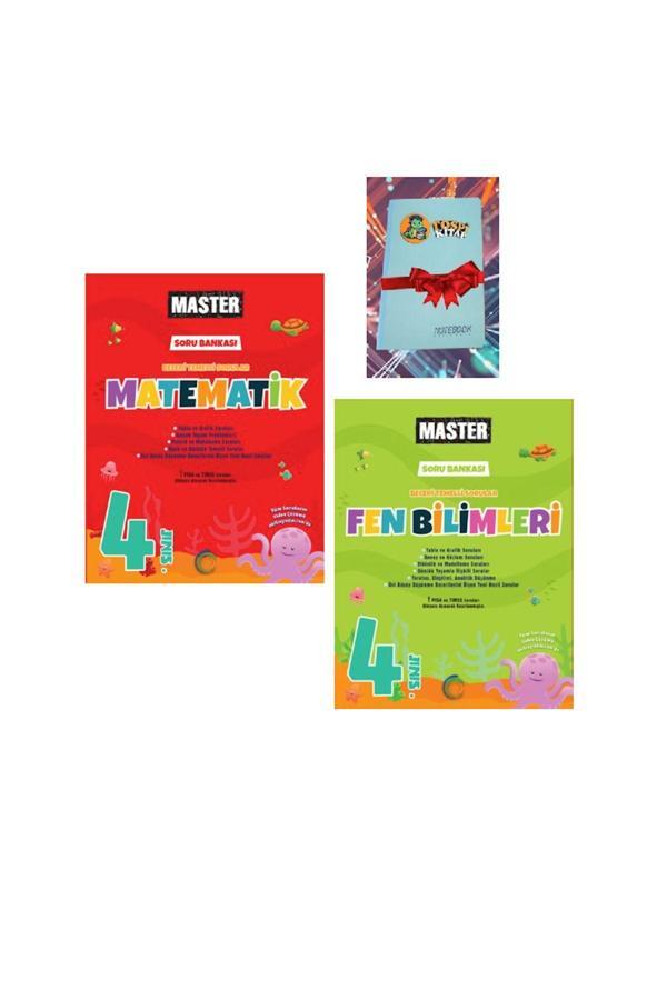 Okyanus Yayınları 4. Sınıf Master Fen Bilimleri + Matematik Etkinlikli Soru Bankası ( Not Defteri Hediye) - Okyanus Yayıncılık - Image 1