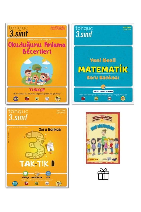 Tonguç Yayınları 3. Sınıf Yeni Nesil Matematik Soru Bankası Ve Okuduğunu Anlama Becerileri İle Taktikli Soru Bankası - Tonguç Yayınları - Image 1