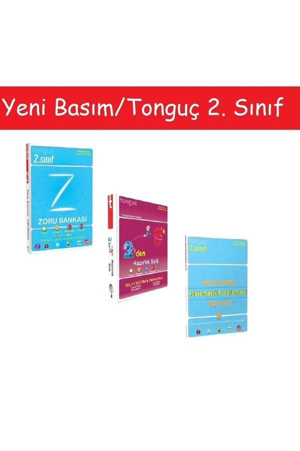 Tonguç Yayınları 2. Sınıf Zoru & 2'Den 3'E Hazırlık Seti & 2. Sınıf Dört Dörtlük Yeni Nesil Matematik Probleml - Tonguç Yayınları - Image 1