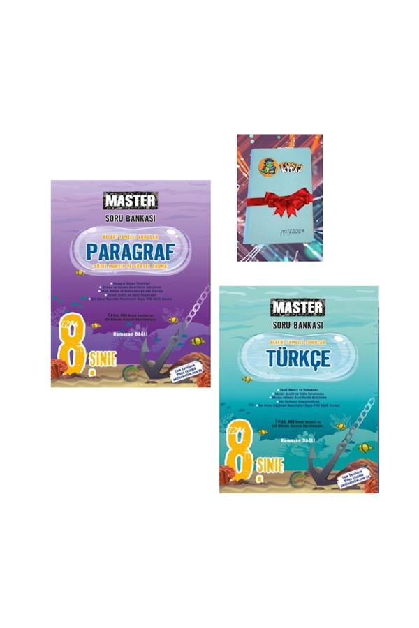 Okyanus Yayınları 8. Sınıf Master Türkçe + Paragraf Soru Bankası ( Not Defteri Hediye) 1- - Okyanus Yayıncılık - Image 1