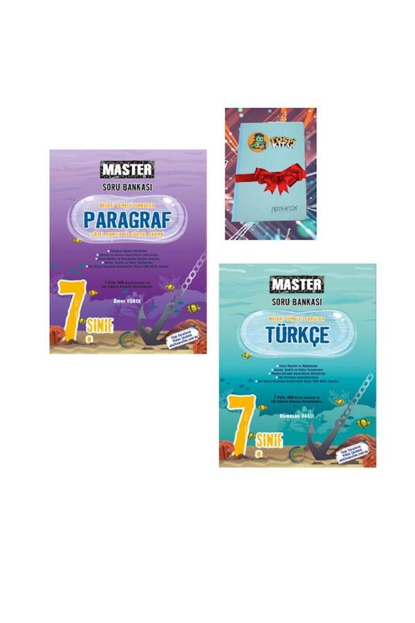 Okyanus Yayınları 7. Sınıf Master Türkçe + Paragraf Soru Bankası( Not Defteri Hediye) 1- - Okyanus Yayıncılık - Image 1