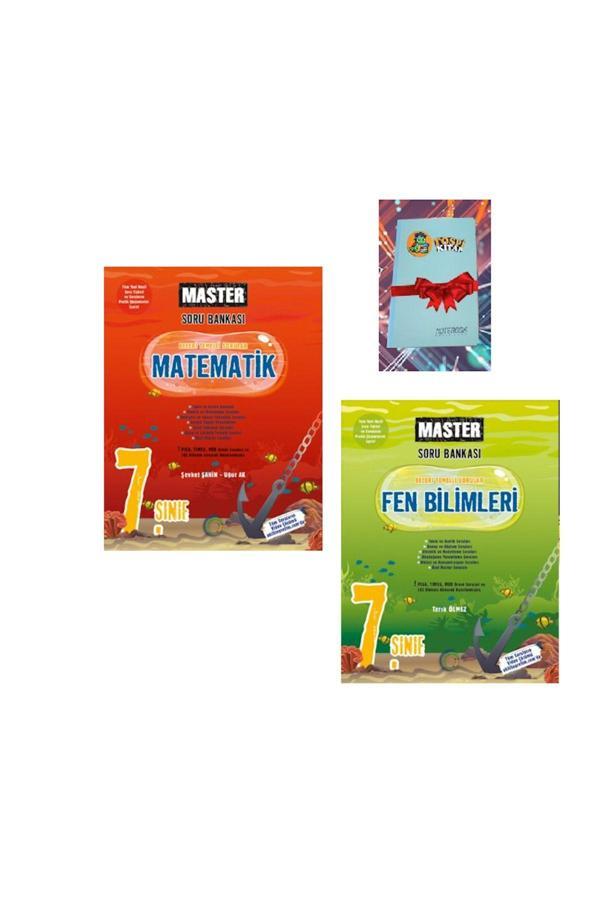 Okyanus Yayınları 7. Sınıf Master Matematik + Fen Bilimleri Soru Bankası( Not Defteri Hediye) 1- - Okyanus Yayıncılık - Image 1