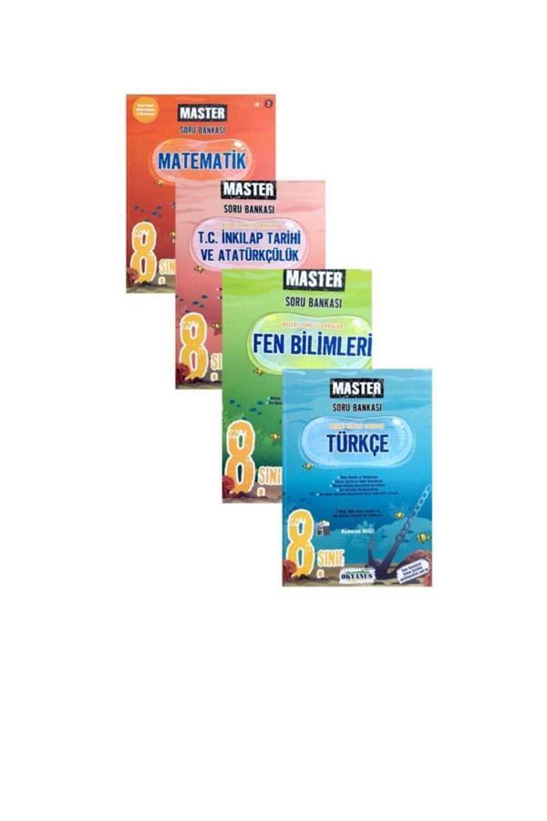 Okyanus Yayınları 8.Sınıf Master Matematik Türkçe Fen Bilimleri Ve İnkılap Soru Bankası - Okyanus Yayıncılık - Image 1