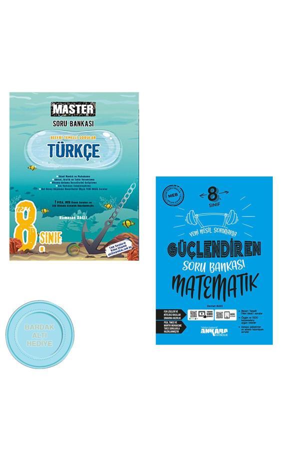 Okyanus Yayınları Okyanus 8. Sınıf Master Türkçe Soru Bankası Ve 8. Sınıf Matematik Güçlendiren Soru Bankası - Okyanus Yayıncılık - Image 1