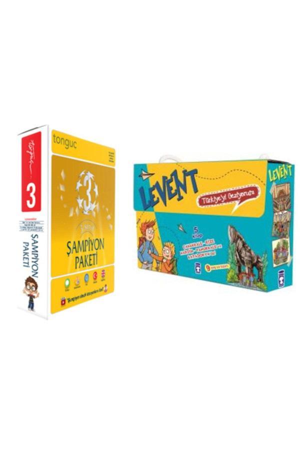 Tonguç Yayınları 3. Sınıf Şampiyon Paketi Ve Levent Türkiyeyi Geziyorum 1 Okuma (5 Kitap) Set - Tonguç Yayınları - Image 1