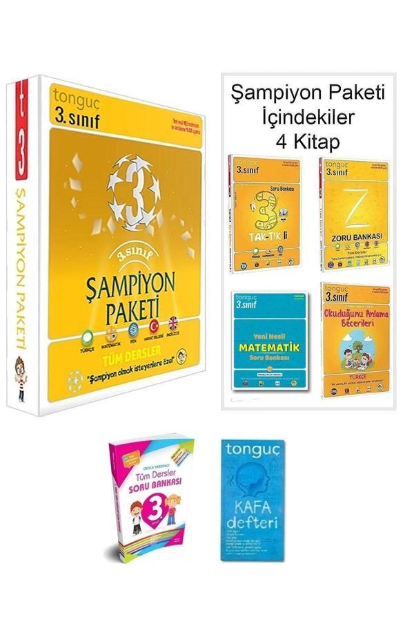 Tonguç Yayınları 3. Sınıf Şampiyon Paketi Ve Kafa Defteri İle 3. Sınıf Tüm Dersler Soru Bankası Hediyeli - Tonguç Yayınları - Image 1