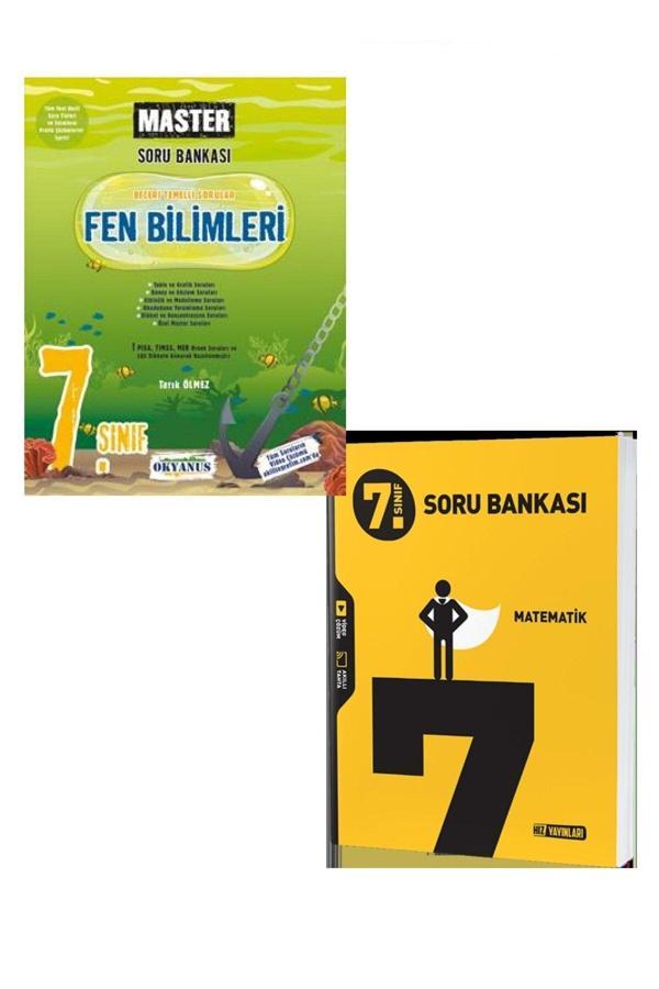 Okyanus Yayınları 7.Sınıf Okyanus Master Fen Bilimleri Soru Bankası +Hız Yayınları Matematik Soru Bankası 2022-23 - Okyanus Yayıncılık - Image 1