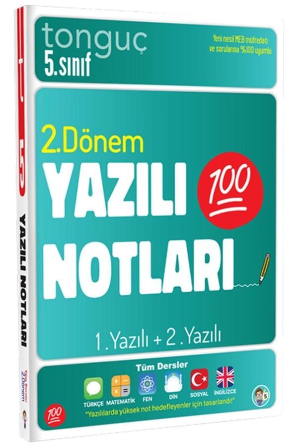 Tonguç Akademi 5. Sınıf Tüm Dersler 2. Dönem 1. Yazılı Ve 2. Yazılı Notları - Tonguç Akademi - Image 1