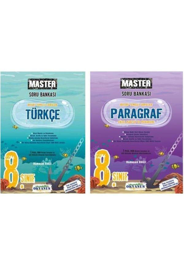 Okyanus Yayınları 8. Sınıf Türkçe Master Ve Paragraf Master Soru Bankası - Okyanus Yayıncılık - Image 1