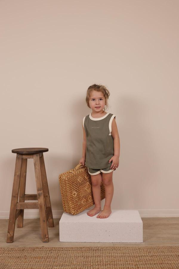 Ohlalakoala Haki Unisex Atlet Şort Takım 4-5 Yaş - Image 1
