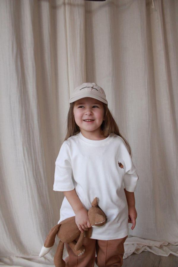 Ohlalakoala Palamut Nakışlı Oversize T-Shirt 6-12 Ay - Image 1