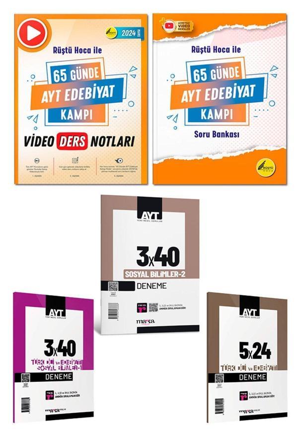 Rüştü Hoca Tr De Tek! 2024 Model 65 Günde Ayt Edebiyat Soru Bankası Video Ders Notları - Rüştü Hoca - Image 1