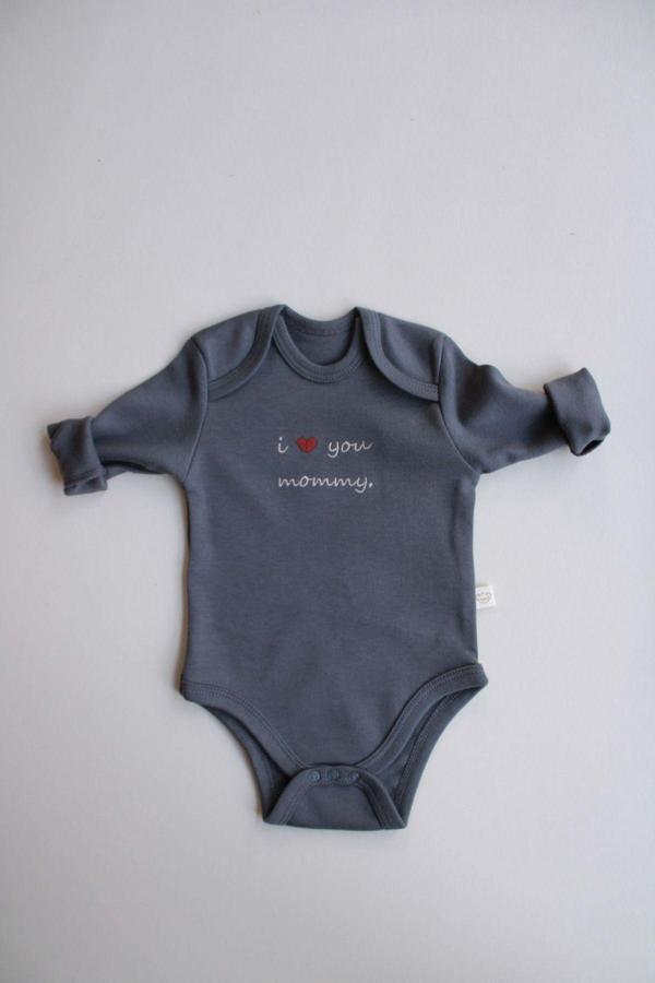 Ohlalakoala Mom Nakışlı Uzun Kollu Body 12-18 Ay - Image 1