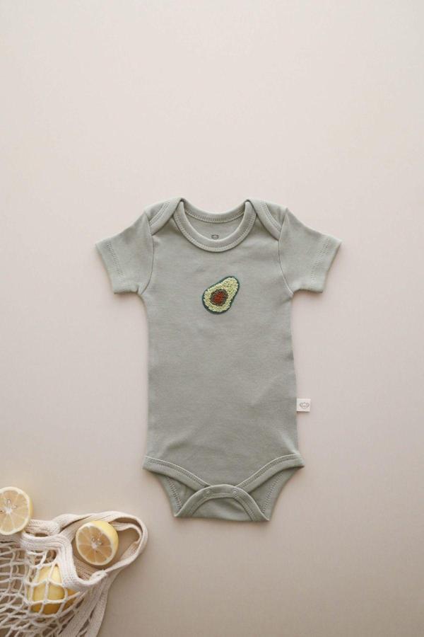Ohlalakoala Avokado Nakışlı Çıt Çıtlı Body-Zıbın 12-18 Ay - Image 1