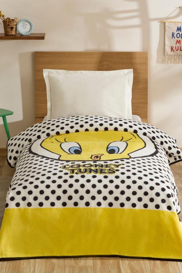 Karaca Home Tweety Tek Kişilik Battaniye Sarı  - Image 1